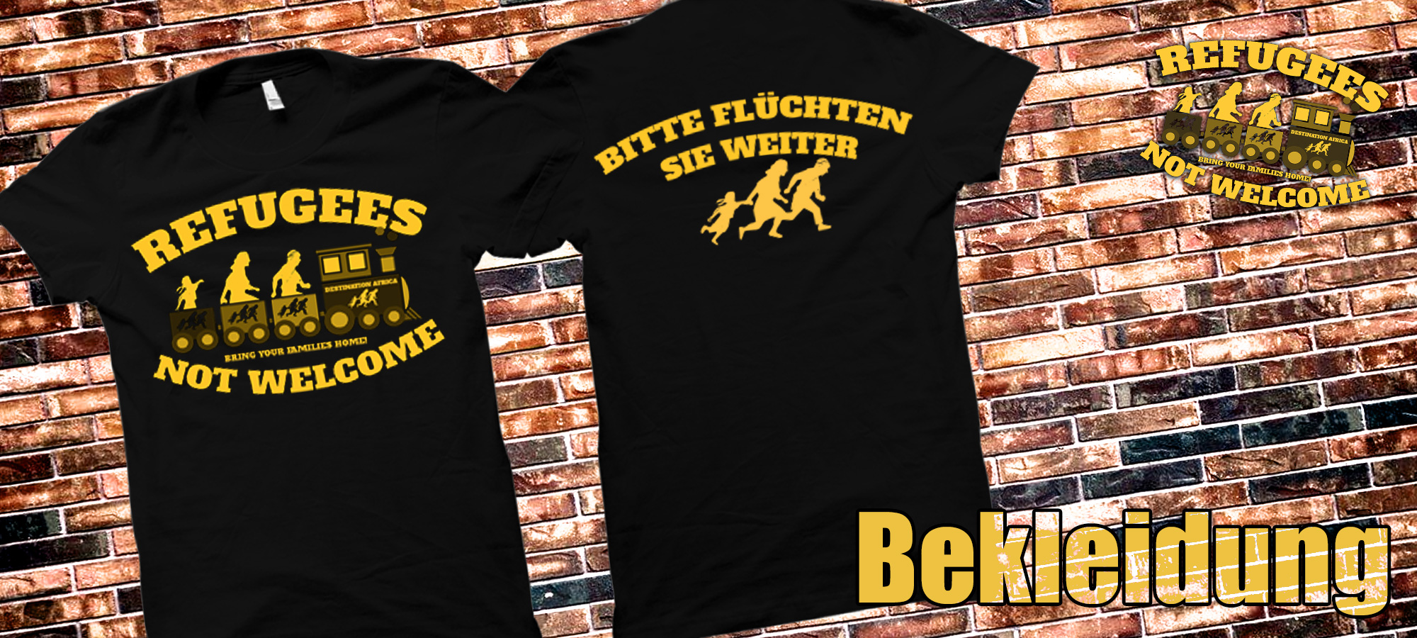 Refugees not welcome Bekleidung Refugees not welcome Bekleidung