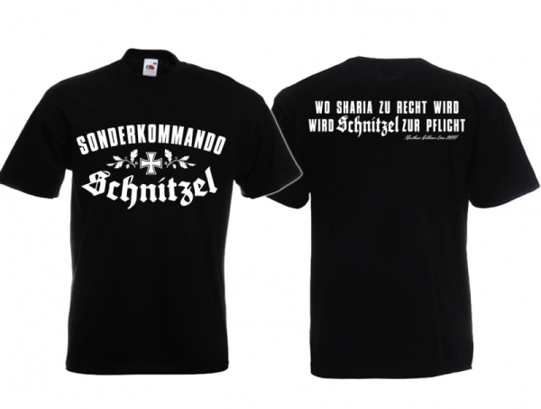 Frauen T-Shirt - Sonderkommando Schnitzel - schwarz/weiß Frauen T-Shirt - Sonderkommando Schnitzel - schwarz/weiß