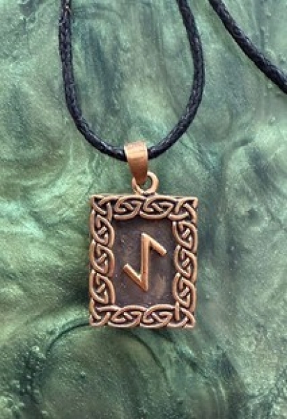 Runen Amulett - Eihwaz - Bronze
