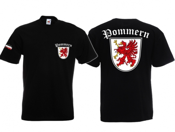 Frauen T-Shirt - Pommern - schwarz Frauen T-Shirt - Pommern - schwarz