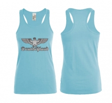 Frauen Top - Reichsadler - Deutschland - Atoll blau Frauen Top - Reichsadler - Deutschland - Atoll blau