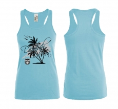 Frauen Top - Deutsch Südwest - Atoll blau Frauen Top - Deutsch Südwest - Atoll blau