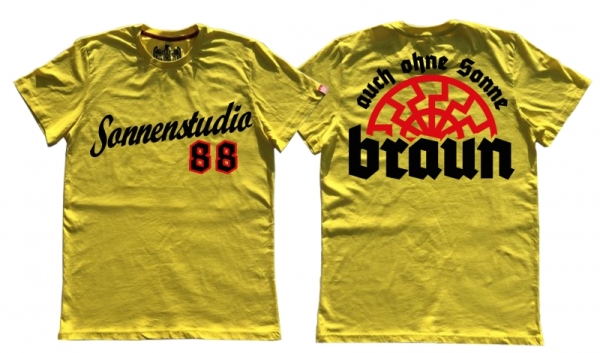 Premium Shirt - Sonnenstudio 88 - gelb Premium Shirt - Sonnenstudio 88 - gelb