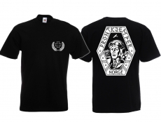 Frauen T-Shirt - Norge - schwarz/weiß Frauen T-Shirt - Norge - schwarz/weiß