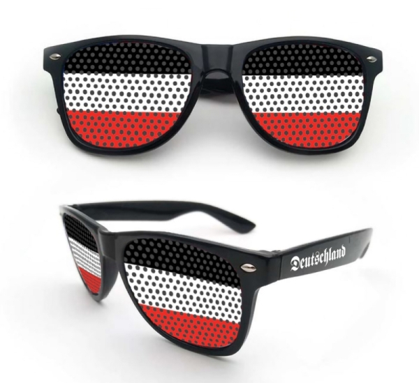 Spass - Sonnenbrille - Deutschland - schwarz-weiß-rot Spass - Sonnenbrille - Deutschland - schwarz-weiß-rot