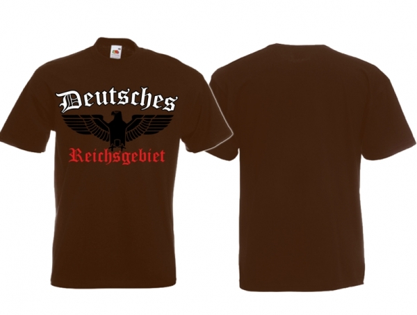 T-Hemd - Deutsches Reichsgebiet - braun T-Hemd - Deutsches Reichsgebiet - braun
