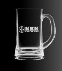 Bierkrüge aus Glas - KKK - Ku Klux Klan - Motiv 2+++NUR WENIGE DA+++