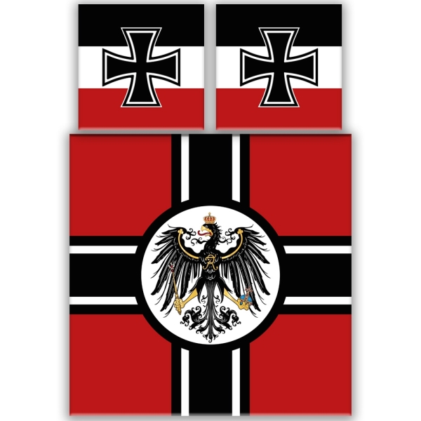 Bettwäsche - Deutsches Reich XXL mit 2 Kissen und XXL-Decke +++RAUSVERKAUF+++ Bettwäsche - Deutsches Reich XXL mit 2 Kissen und XXL-Decke +++RAUSVERKAUF+++