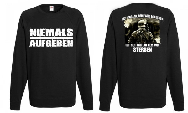 Langarmshirt - Niemals Aufgeben - Motiv 1 Langarmshirt - Niemals Aufgeben - Motiv 1