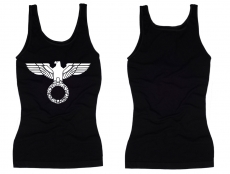 Frauen Top - Reichsadler - schwarz/weiß Frauen Top - Reichsadler - schwarz/weiß