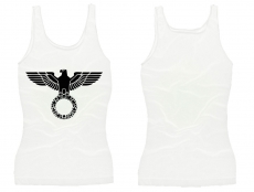 Frauen Top - Reichsadler - weiß/schwarz Frauen Top - Reichsadler - weiß/schwarz