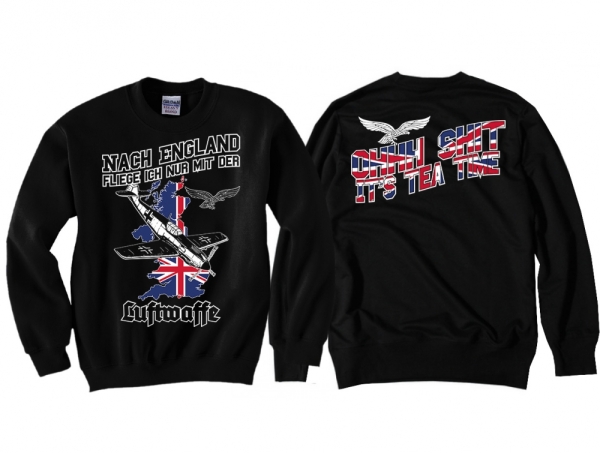 Pullover - Nach England fliege ich nur mit der Luftwaffe Pullover - Nach England fliege ich nur mit der Luftwaffe