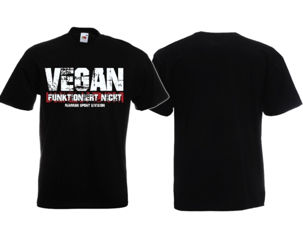 T-Hemd - German Sport Division - Vegan funkioniert nicht - Motiv 2 T-Hemd - German Sport Division - Vegan funkioniert nicht - Motiv 2