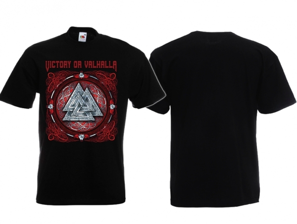 T-Hemd - Victory or Valhalla - Valknut T-Hemd - Victory or Valhalla - Valknut