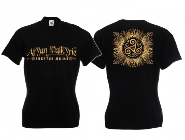Frauen T-Shirt - Aryan Valkyrie - Tochter Odins - schwarz Frauen T-Shirt - Aryan Valkyrie - Tochter Odins - schwarz