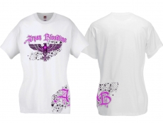 Frauen T-Shirt - Aryan Bloodline - Motiv 1 - weiss/pink Frauen T-Shirt - Aryan Bloodline - Motiv 1 - weiss/pink