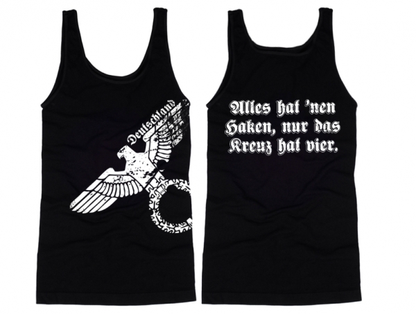 Muskelshirt/Tank Top - Alles hat nen Haken, nur das Kreuz hat vier Muskelshirt/Tank Top - Alles hat nen Haken, nur das Kreuz hat vier