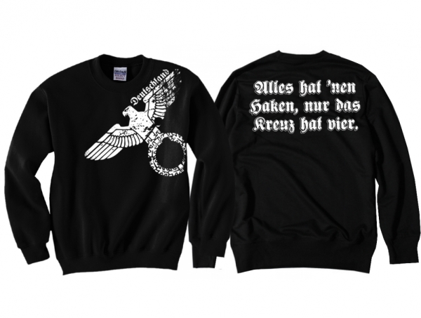Pullover - Alles hat nen Haken, nur das Kreuz hat vier Pullover - Alles hat nen Haken, nur das Kreuz hat vier