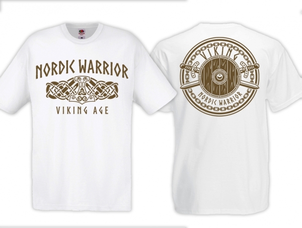 Frauen T-Shirt - Nordic Warrior - Viking Age - weiss Frauen T-Shirt - Nordic Warrior - Viking Age - weiss