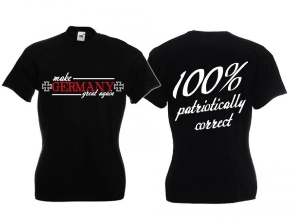 Frauen T-Shirt - Germany Great Again - schwarz Frauen T-Shirt - Germany Great Again - schwarz