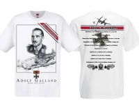 T-Hemd - Helden für Deutschland - Adolf Galland - weiß T-Hemd - Helden für Deutschland - Adolf Galland - weiß