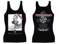 Frauen Top - Helden für Deutschland - Adolf Galland - schwarz Frauen Top - Helden für Deutschland - Adolf Galland - schwarz