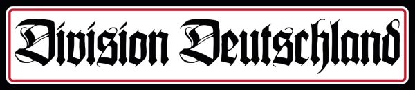 Blechschild - 10x45cm - Division Deutschland Blechschild - 10x45cm - Division Deutschland