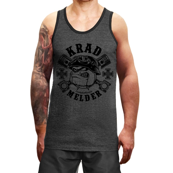 Muskelshirt/Tank Top - Used Look - German Solider - heather blau +++RAUSVERKAUF+++ Muskelshirt/Tank Top - Used Look - German Solider - heather blau +++RAUSVERKAUF+++