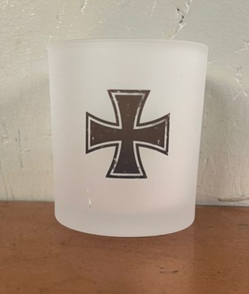 Teelicht / Trinkglas - Eisernes kreuz Teelicht / Trinkglas - Eisernes kreuz