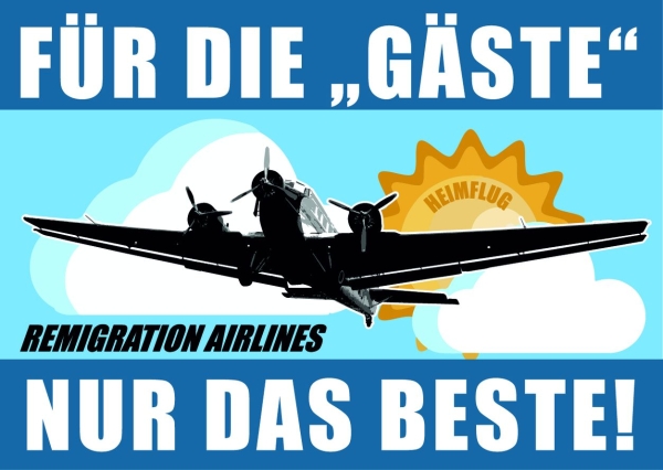 Remigration Airlines - Aufkleber Paket 50 Stück Remigration Airlines - Aufkleber Paket 50 Stück