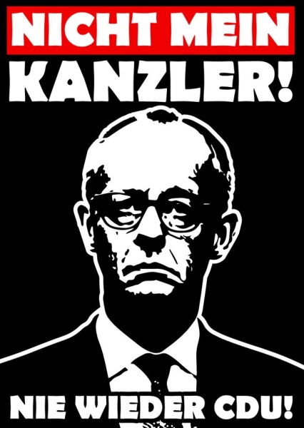 Nicht mein Kanzler - Merz - Aufkleber Paket 50 Stück Nicht mein Kanzler - Merz - Aufkleber Paket 50 Stück
