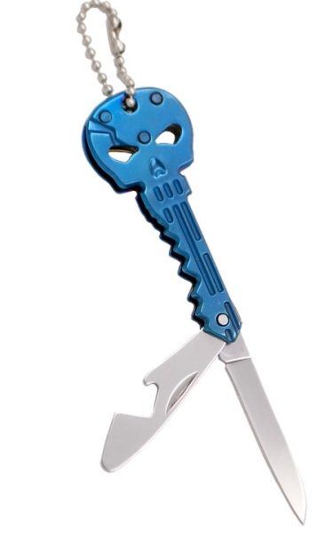 Schlüsselanhänger - Skull - Titanblau Schlüsselanhänger - Skull - Titanblau