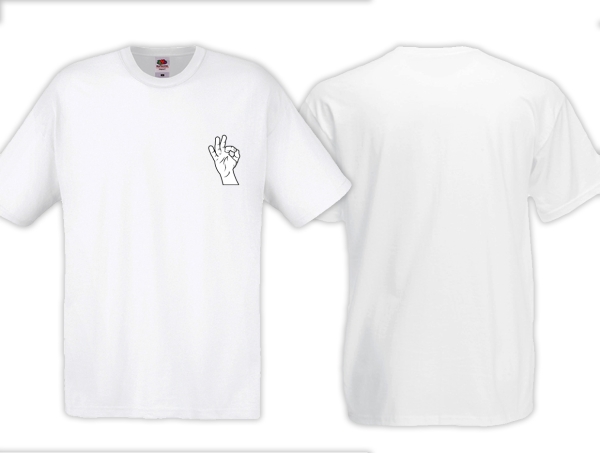 T-Hemd - White Power - Logo - Modern - weiß