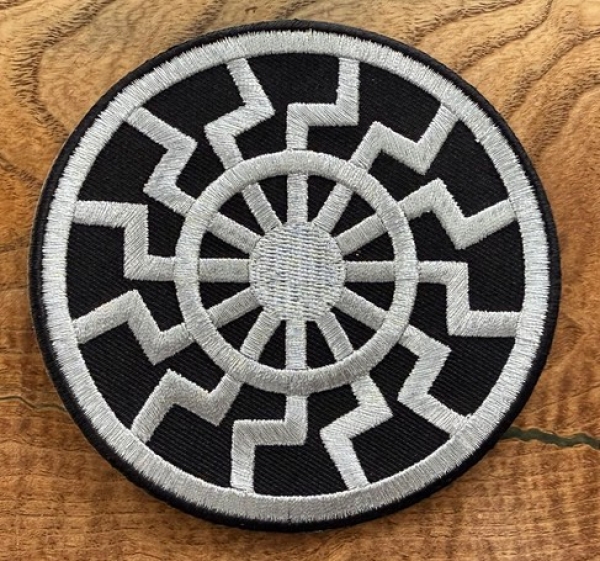 Aufnäher - Schwarze Sonne - silber Aufnäher - Schwarze Sonne - silber