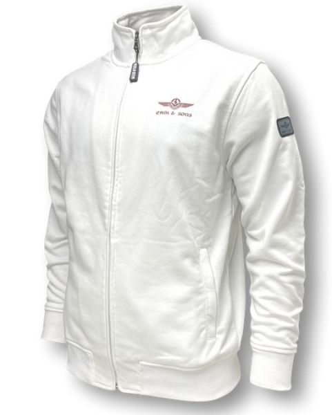 Erik & Sons - Sweatjacke - NAEROY - weiss