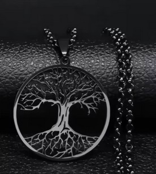 Halskette - Lebensbaum - schwarz Halskette - Lebensbaum - schwarz