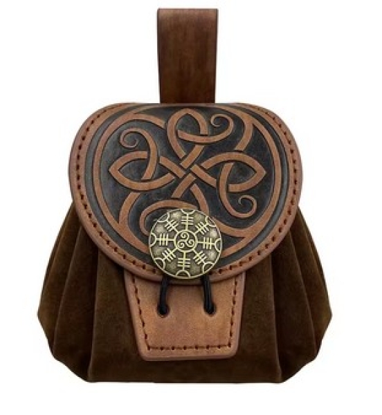 Germanischer Geldbeutel - Riki - braun