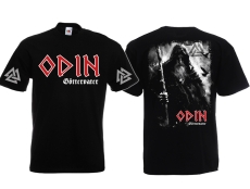 Frauen T-Shirt - Odin - Göttervater - klassisch + Ärmeldruck