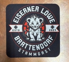 Getränkeuntersetzer - Eiserner Löwe - Brattendorf - Stammgast - Kinderlöwe