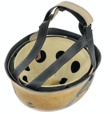 Stahlhelm - Fallschirmjägerhelm - M38 - Luftwaffe - Sandfarbe - gealtert - WH - REPRO