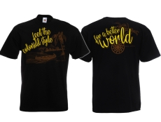 T-Hemd - feel the colonial style - schwarz