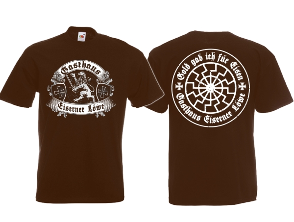 T-Hemd - Eiserner Löwe - Gold gab ich für Eisen - braun T-Hemd - Eiserner Löwe - Gold gab ich für Eisen - braun