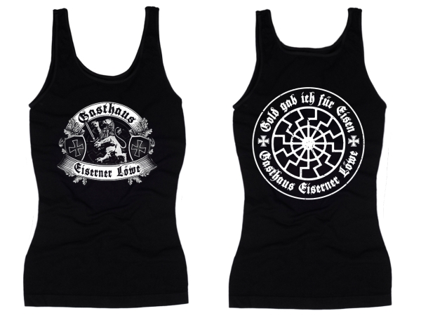 Frauen Top - Eiserner Löwe - Gold gab ich für Eisen - schwarz Frauen Top - Eiserner Löwe - Gold gab ich für Eisen - schwarz