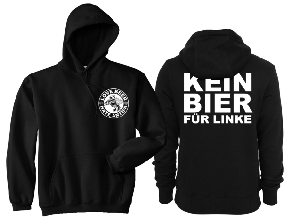 Kapuzenpullover - Love Beer - Hate Antifa Kapuzenpullover - Love Beer - Hate Antifa