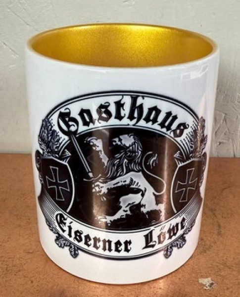Tasse - gold - Gasthaus Eiserner Löwe Tasse - gold - Gasthaus Eiserner Löwe