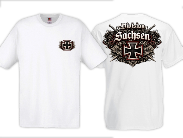Frauen T-Shirt - Division Sachsen - EK Version - weiß Frauen T-Shirt - Division Sachsen - EK Version - weiß