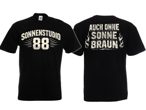Frauen T-Shirt - Sonnenstudio 88 - auch ohne Sonne braun - Motiv 4