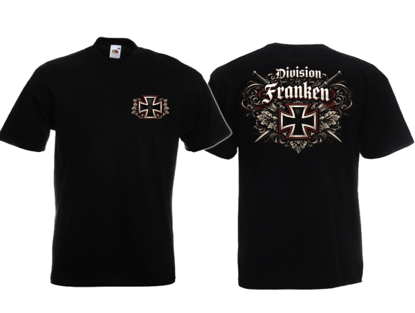T-Hemd - Division Franken - EK Version - schwarz T-Hemd - Division Franken - EK Version - schwarz
