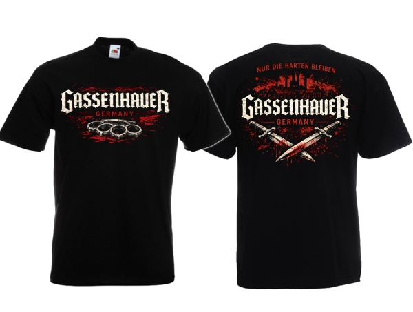 Frauen T-Shirt - Gassenhauer - Nur die Harten bleiben - schwarz Frauen T-Shirt - Gassenhauer - Nur die Harten bleiben - schwarz