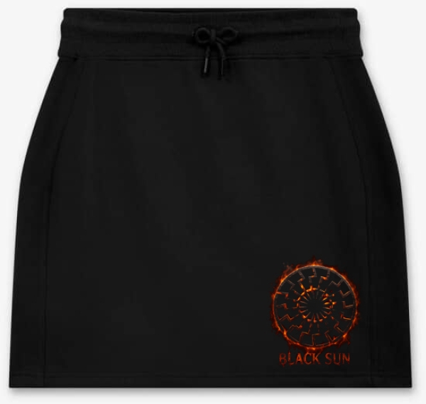 Frauen - Rock - kurz - Black Sun - Flamme Empor - Motiv 2 - schwarz Frauen - Rock - kurz - Black Sun - Flamme Empor - Motiv 2 - schwarz